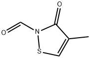 2(3H)-Isothiazolecarboxaldehyde, 4-methyl-3-oxo- (9CI) 化学構造式