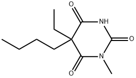 5-Butyl-5-ethyl-1-methylbarbituric acid 结构式