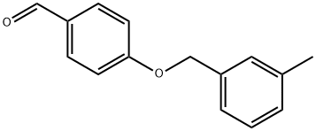 4-[(3-メチルベンジル)オキシ]ベンズアルデヒド 化学構造式