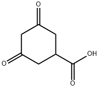 3,5-Dioxocyclohexanecarboxylic acid Struktur