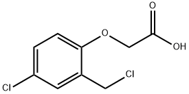 [4-クロロ-2-(クロロメチル)フェノキシ]酢酸 化学構造式