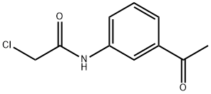 N-(3-ACETYL-PHENYL)-2-CHLORO-ACETAMIDE 化学構造式