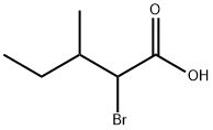 2-ブロモ-3-メチルペンタン酸 化学構造式