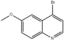 4-ブロモ-6-メトキシキノリン 化学構造式