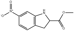 METHYL 6-NITRO-INDOLINE-2-CARBOXYLATE Structure