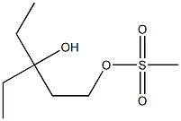 3-ETHYL-3-HYDROXYPENTYL METHANESULFONATE Struktur