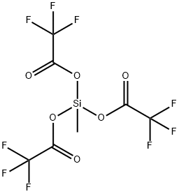 トリス(トリフルオロ酢酸)メチルシラントリイル 化学構造式
