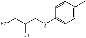 3-(p-Toluidino)-1,2-propanediol Structure