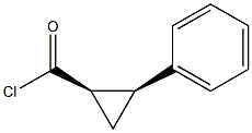 CYCLOPROPANECARBONYL CHLORIDE,2-PHENYL-CIS(-)- Struktur
