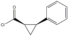 CYCLOPROPANECARBONYL CHLORIDE,2-PHENYL-CIS(-)-,42916-12-1,结构式