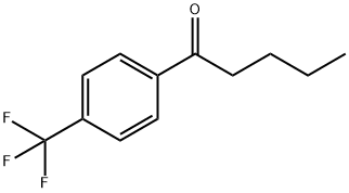 1-(4-三氟甲苯基)戊酮 结构式