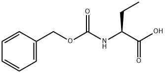 Z-L-2-アミノ酪酸 化学構造式