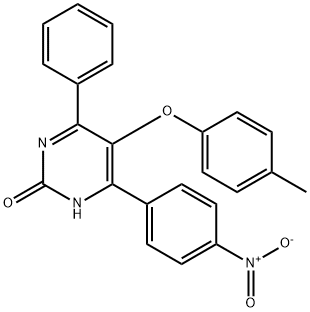 5-(4-Methylphenoxy)-4-phenyl-6-(4-nitrophenyl)-2(1H)-pyrimidinone|