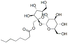 辛酸[(2R,3R,4S,5S,6R)-2-[[(2R,3S,4S,5R)-3,4-二羟基-2,5-双(羟甲基)四氢呋喃-2-基]氧基]-4,5-二羟基-6-(羟甲基)四氢-2H-吡喃-3-基]酯,42922-74-7,结构式