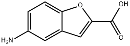 5-氨基苯并呋喃-2-甲酸 结构式