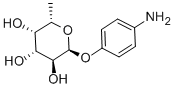 4-aminophenyl fucoside 化学構造式