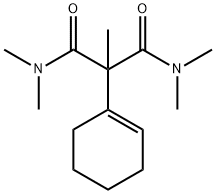 2-(1-Cyclohexen-1-yl)-N,N,N',N',2-pentamethylpropanediamide Struktur