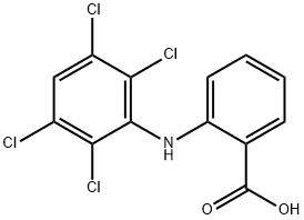Benzoic  acid,  2-[(2,3,5,6-tetrachlorophenyl)amino]- Structure