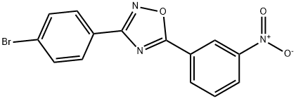 3-(4-Bromophenyl)-5-(3-nitrophenyl)-1,2,4-oxadiazole Structure