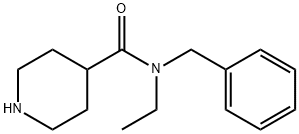 N-benzyl-N-ethylpiperidine-4-carboxamide Structure