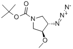 TRANS-3-AZIDO-1-BOC-4-METHOXYPYRROLIDINE
 Struktur