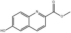 6-ヒドロキシキノリン-2-カルボン酸メチル 化学構造式