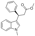 (R)-METHYL-3-(1-METHYL-1H-INDOL-3-YL)-PHENYL-PROPIONATE 化学構造式