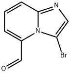 IMidazo[1,2-a]pyridine-5-carboxaldehyde, 3-broMo- Structure