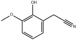 2-HYDROXY-3-METHOXYPHENYLACETONITRILE Structure