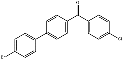 4-(p-bromophenyl)-4'-chlorobenzophenone Structure