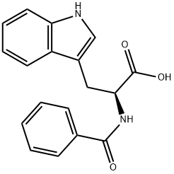 N-苯甲酰-L-色氨酸,4302-66-3,结构式