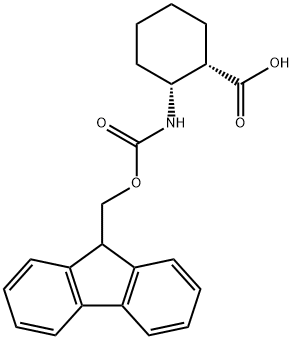 (1S,2R)-FMOC-2-AMINOCYCLOHEXANE CARBOXYLIC ACID Struktur
