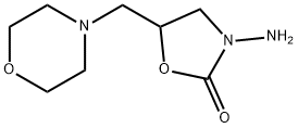 3-AMINO-5-MORPHOLINOMETHYL-2-OXAZOLIDINONE Struktur