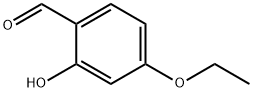 4-エトキシ-2-ヒドロキシベンズアルデヒド 化学構造式