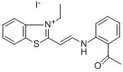 2-(2'-ACETANILINO)VINYL-3-ETHYL-BENZOTHIAZOLIUM IODIDE,43061-75-2,结构式