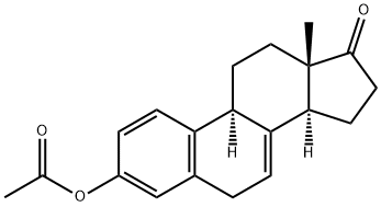 3-hydroxyestra-1,3,5(10),7-tetraen-17-one 3-acetate 化学構造式