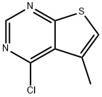 4-クロロ-5-メチルチエノ[2,3-D]ピリミジン 化学構造式
