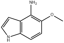 5-甲氧基-1H-吲哚-4-胺 结构式