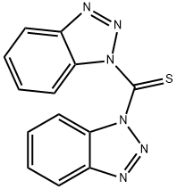二(1-苯并三唑基)甲硫酮, 4314-19-6, 结构式