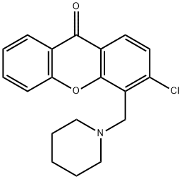 3-Chloro-4-(piperidinomethyl)-9H-xanthen-9-one Structure