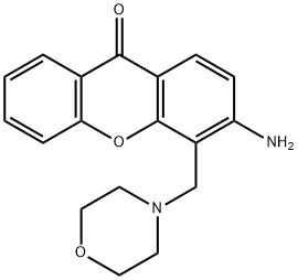 3-Amino-4-morpholinomethyl-9H-xanthen-9-one Structure