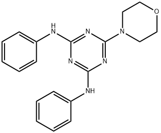 2,4-双(苯胺基)-6-吗啉-1,3,5-三嗪 结构式