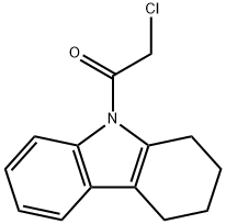 2-氯-1-(1,2,3,4-四氢咔唑-9-基)乙酮 结构式