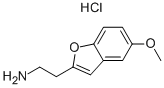 2-(5-METHOXY-1-BENZOFURAN-2-YL)ETHANAMINE HYDROCHLORIDE Structure