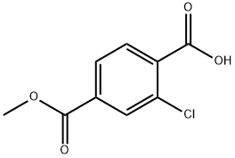 2-Chloro-4-(Methoxycarbonyl)benzoic acid Structure