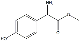 METHYL 2-AMINO-2-(4-HYDROXYPHENYL)ACETATE Struktur