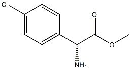METHYL D-4-CHLOROPHENYLGLYCINATE
 Structure