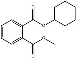 methyl cyclohexyl benzene-1,2-dicarboxylate 化学構造式