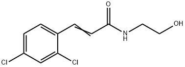 N-(2-Hydroxyethyl)-3-(2,4-dichlorophenyl)propenamide Structure