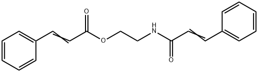 3-Phenylpropenoic acid 2-(3-phenylpropenoylamino)ethyl ester Struktur